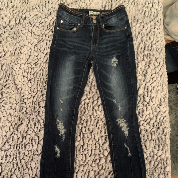 Distressed Skinny Jeans - Picture 1 of 2